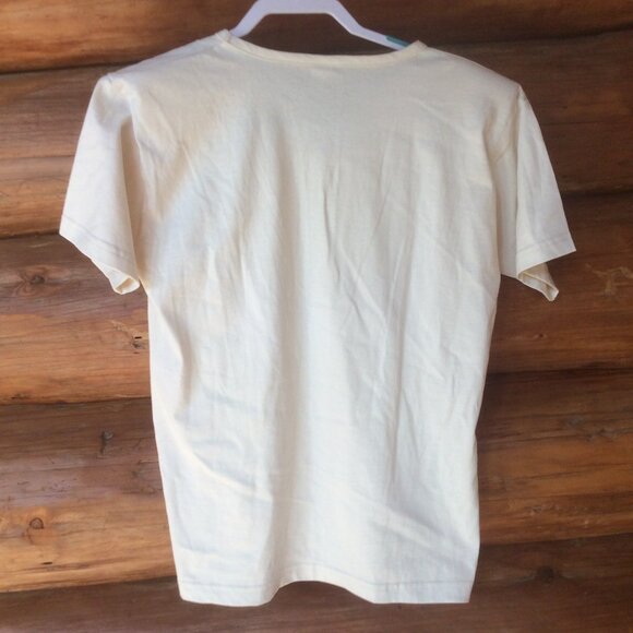 Vintage Cream Floral Embroidered Tee - Picture 5 of 7